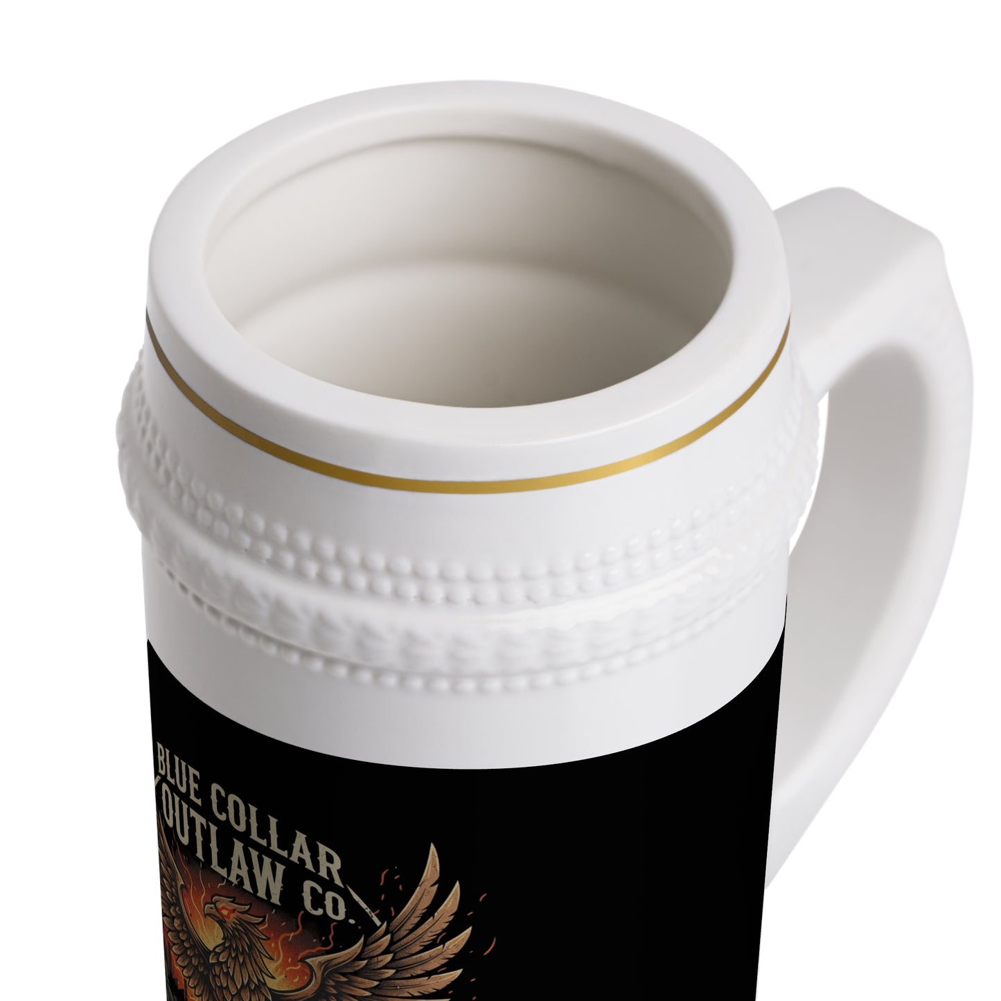 Blue Collar Outlaw | Eagle Beer Stein Mug