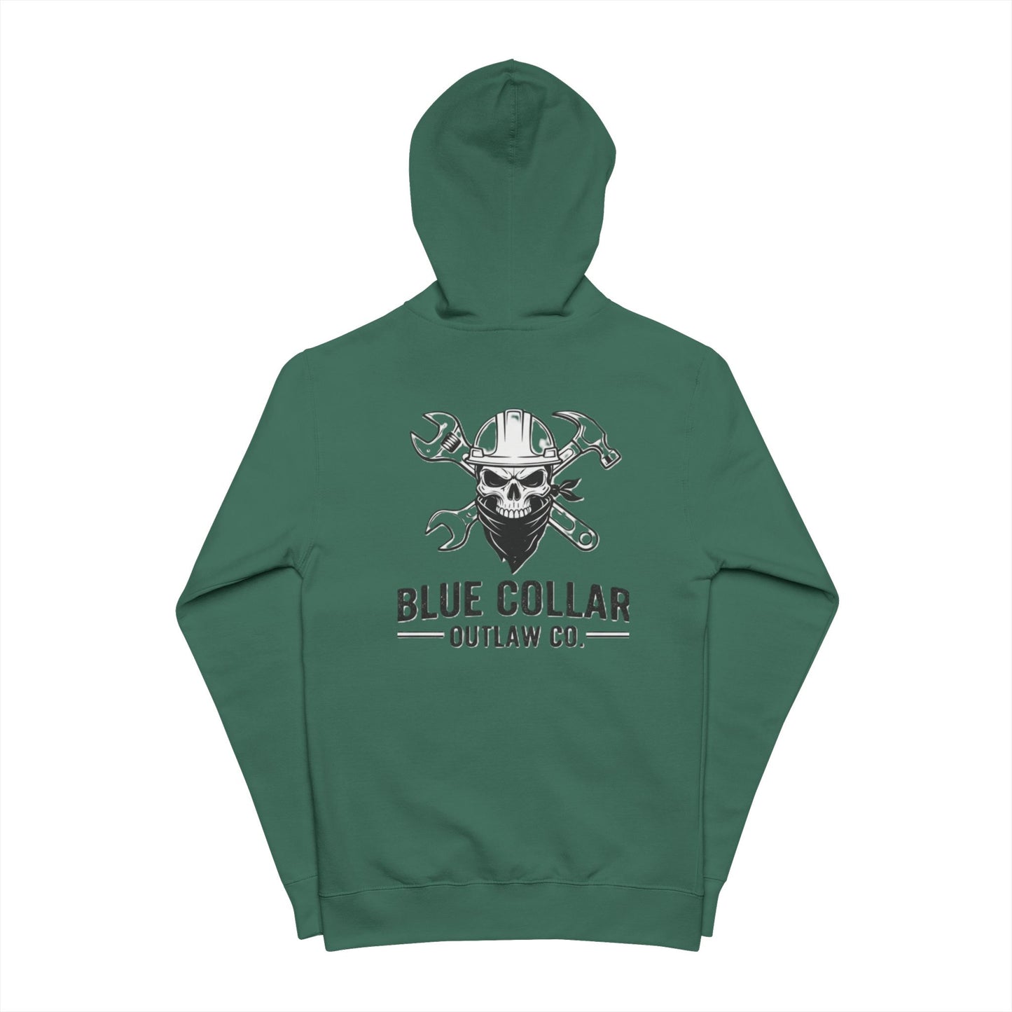 Blue Collar Outlaw | Skull and Hammers | Zip Up Hoodie