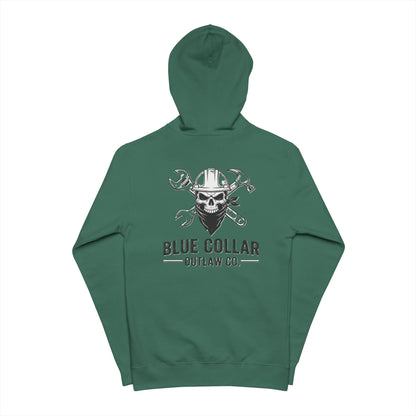 Blue Collar Outlaw | Skull and Hammers | Zip Up Hoodie