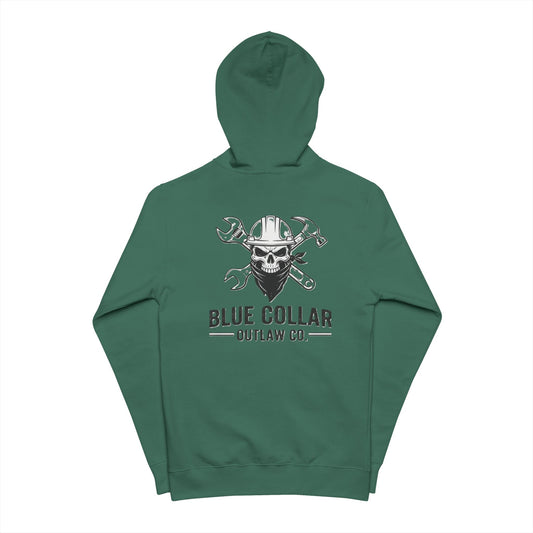 Blue Collar Outlaw | Skull and Hammers | Zip Up Hoodie