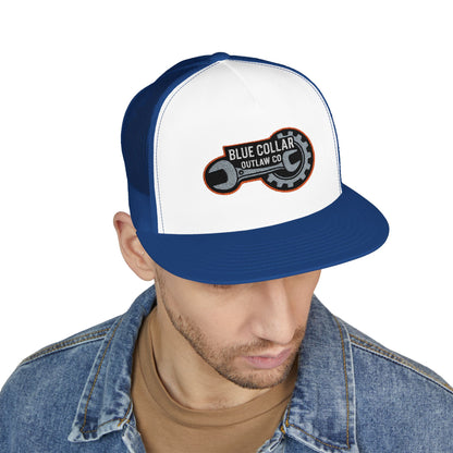 Blue Collar Outlaw | Wrench and Gear Trucker Cap