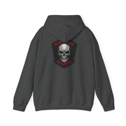 Blue Collar Outlaw | Skull Patch Hoodie