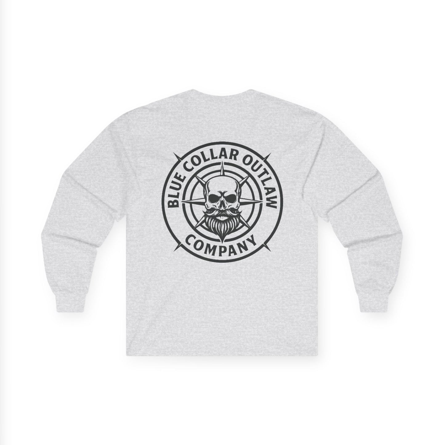 Blue Collar Outlaw | Skull & Compass Long Sleeve Tee