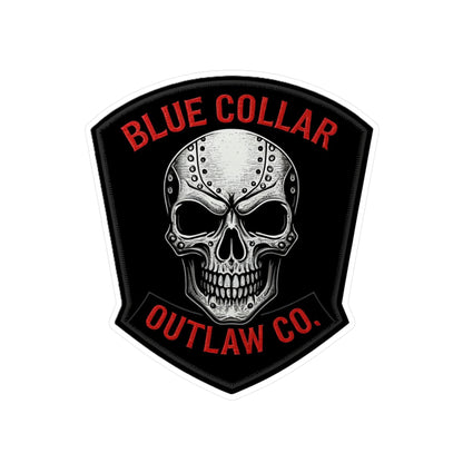 Blue Collar Outlaw | Skull Sticker | Vinyl Kiss-Cut Sticker