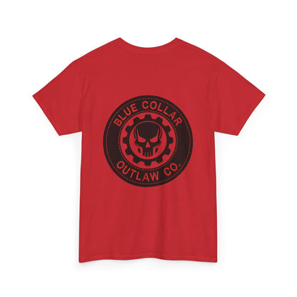 Blue Collar Outlaw | Skull and Gear T-Shirt