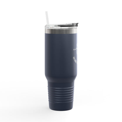 Blue Collar Outlaw | Compass Logo Blue Collar Wife Travel Mug | 40oz Insulated Tumbler