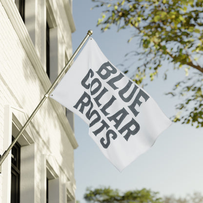 Blue Collar Outlaw | Blue Collar Roots Flag | Double-Sided Garden Flag