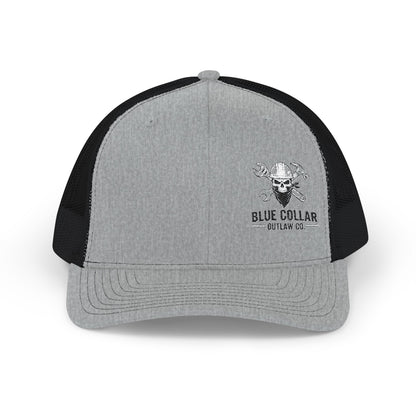 Blue Collar Outlaw | Blue Collar Skull Logo Snapback Cap
