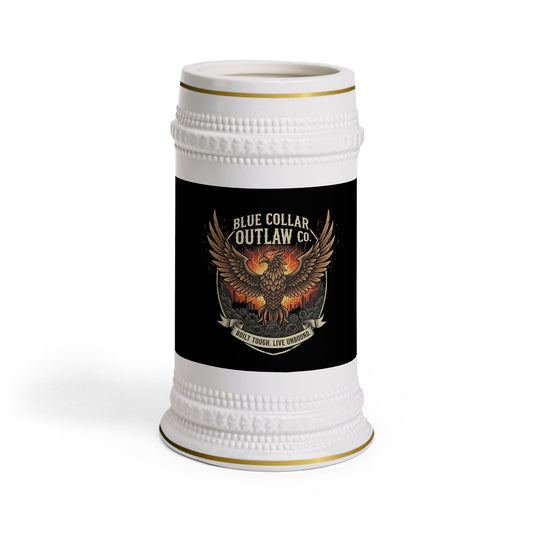 Blue Collar Outlaw | Eagle Beer Stein Mug