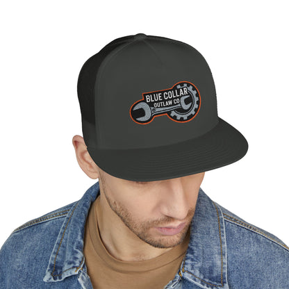 Blue Collar Outlaw | Wrench and Gear Trucker Cap