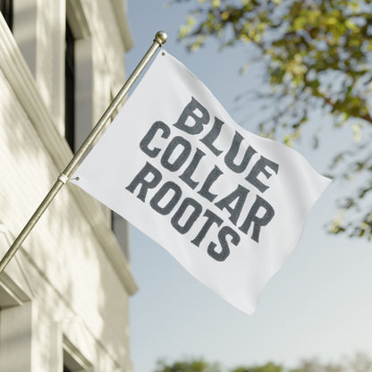 Blue Collar Outlaw | Blue Collar Roots Flag | Double-Sided Garden Flag