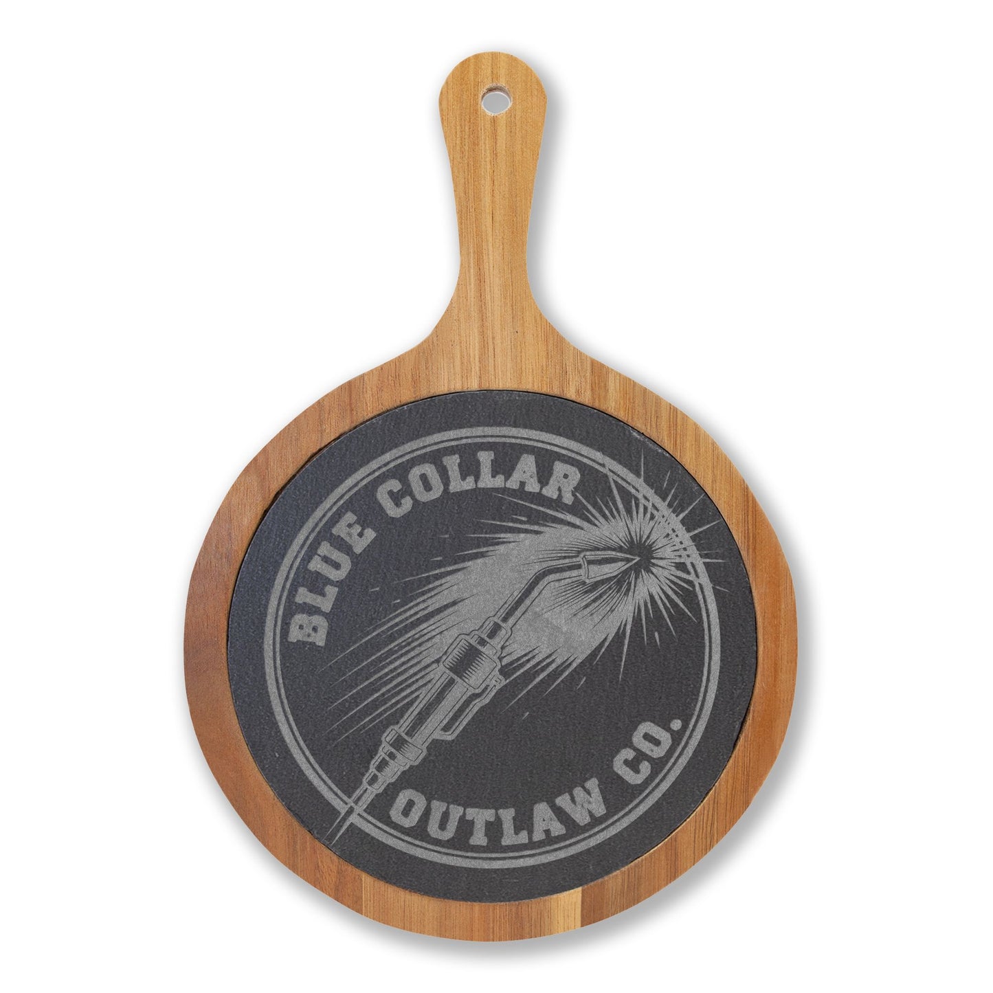 Blue Collar Outlaw | Torch Logo Charcuterie Board