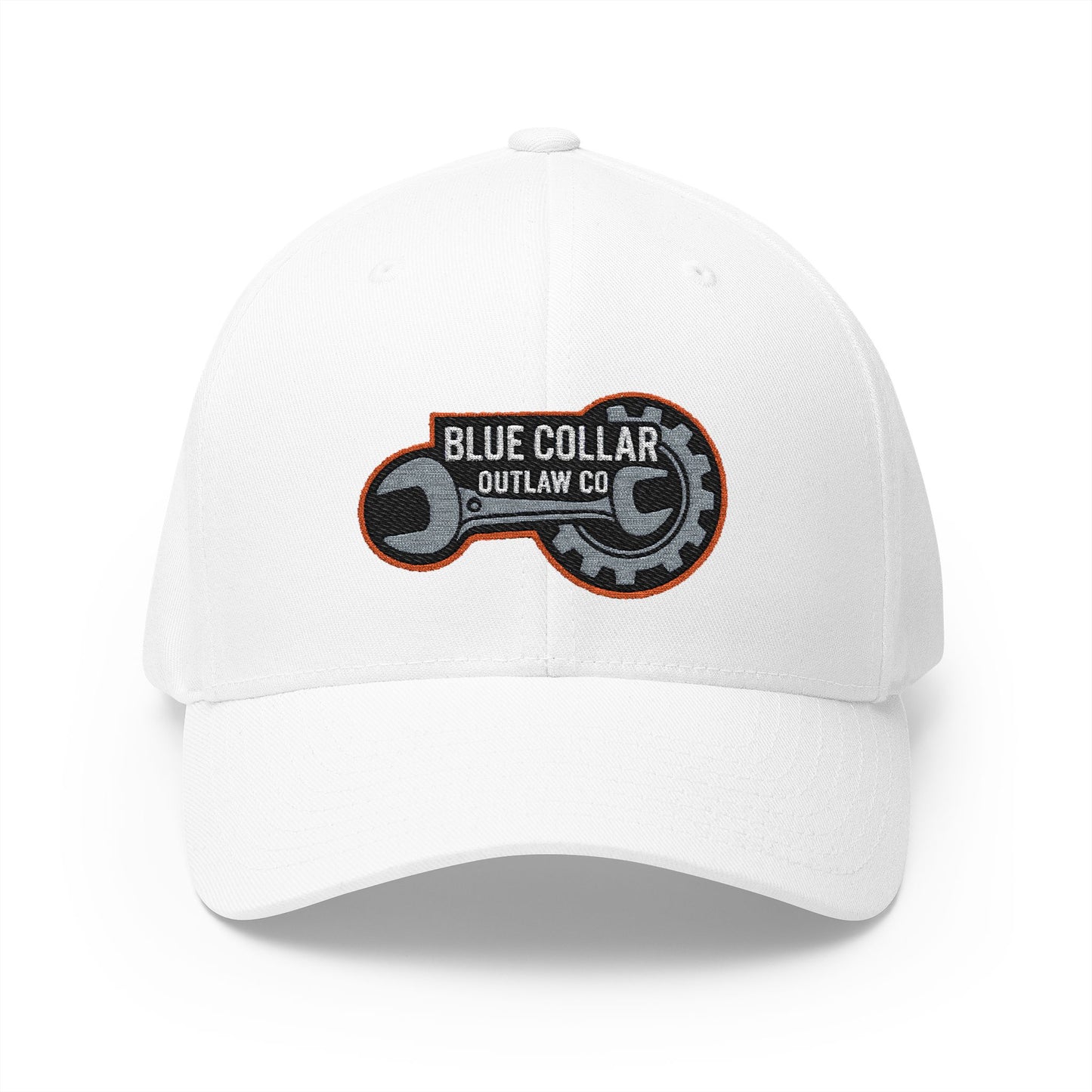 Blue Collar Outlaw | Embroidered Structured FlexFit Cap