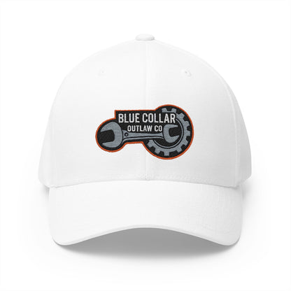 Blue Collar Outlaw | Embroidered Structured FlexFit Cap