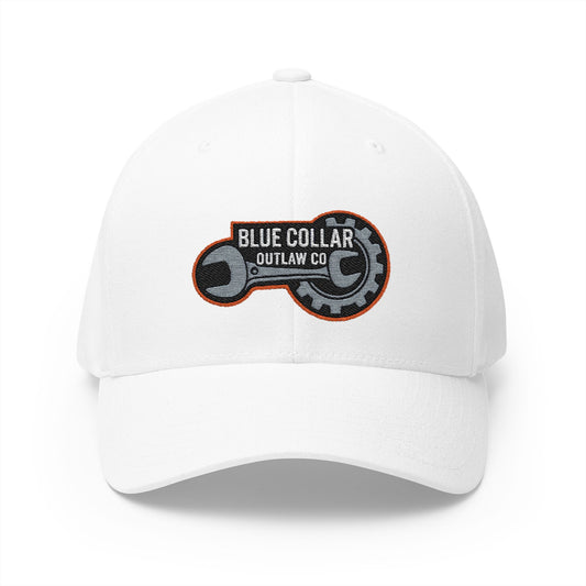 Blue Collar Outlaw | Embroidered Structured FlexFit Cap