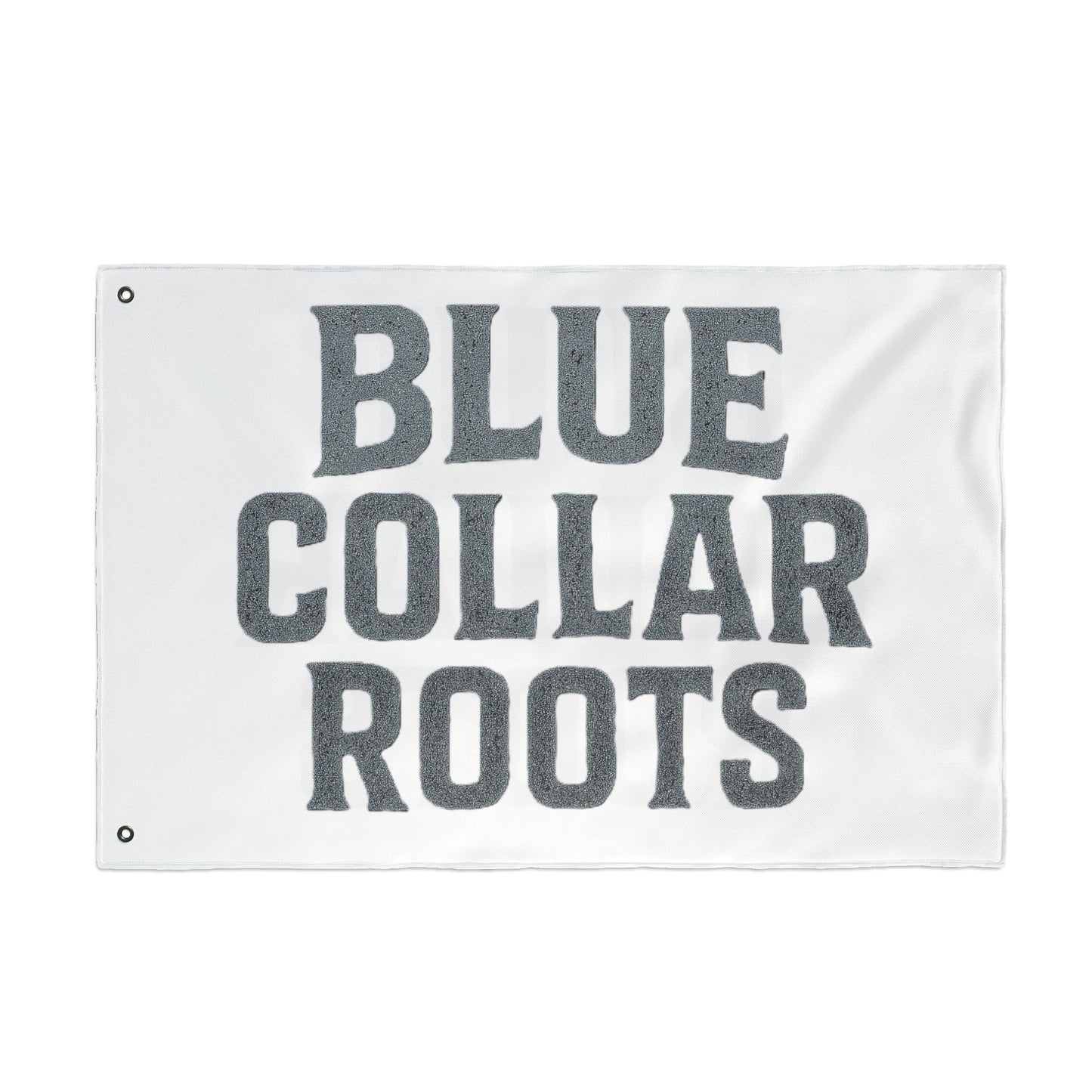 Blue Collar Outlaw | Blue Collar Roots Flag | Double-Sided Garden Flag