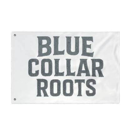 Blue Collar Outlaw | Blue Collar Roots Flag | Double-Sided Garden Flag