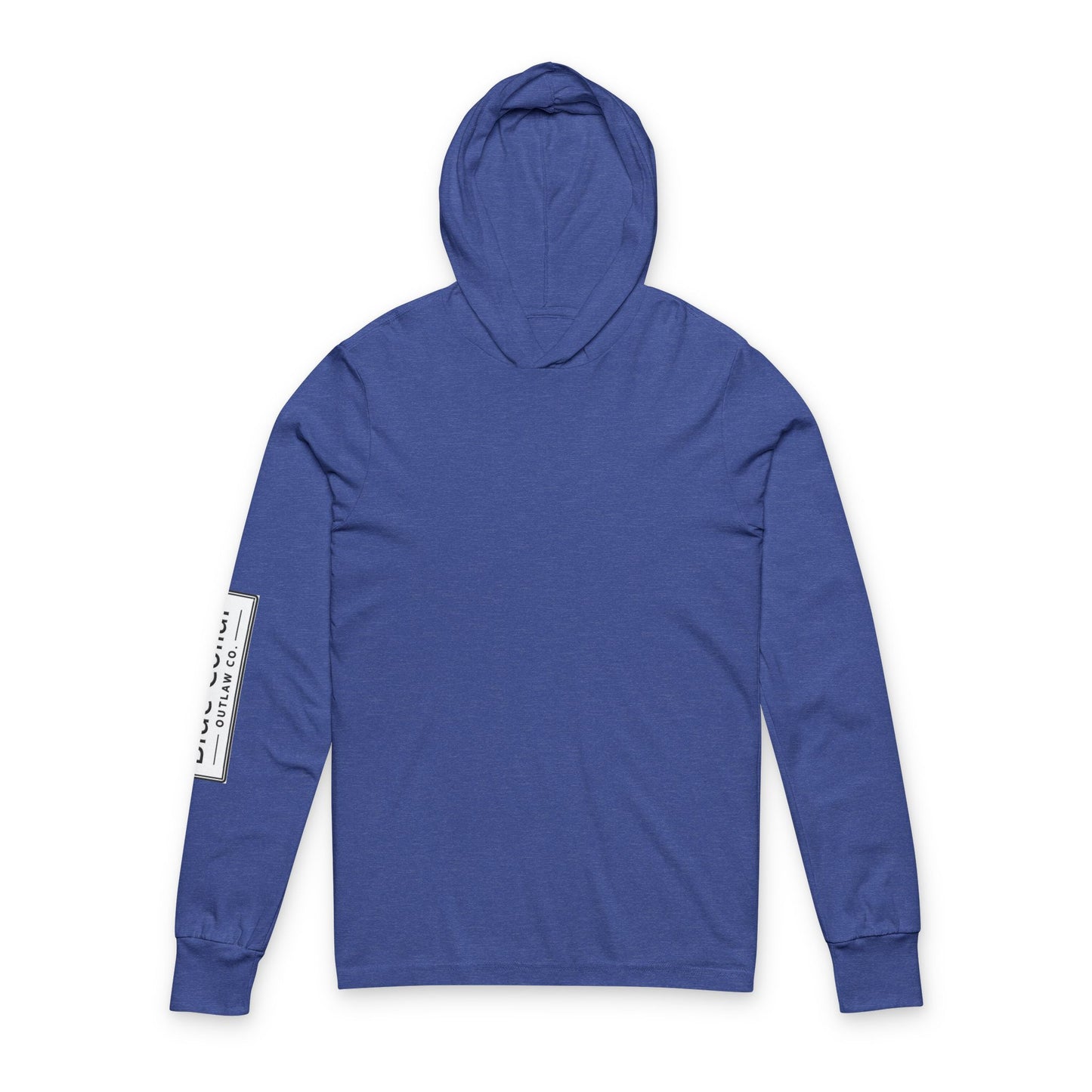 Blue Collar Outlaw | Skull Logo Long Sleeve Hooded Tee