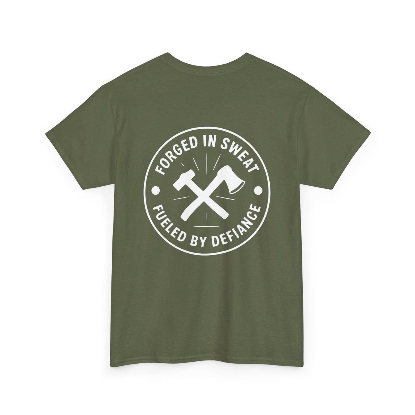 Blue Collar Outlaw | Forged in Sweat - Axe & Hammer T-Shirt