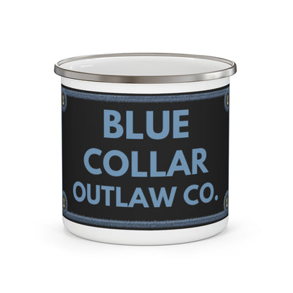 Blue Collar Outlaw | Blue Collar Outlaw Logo Enamel Camping Mug