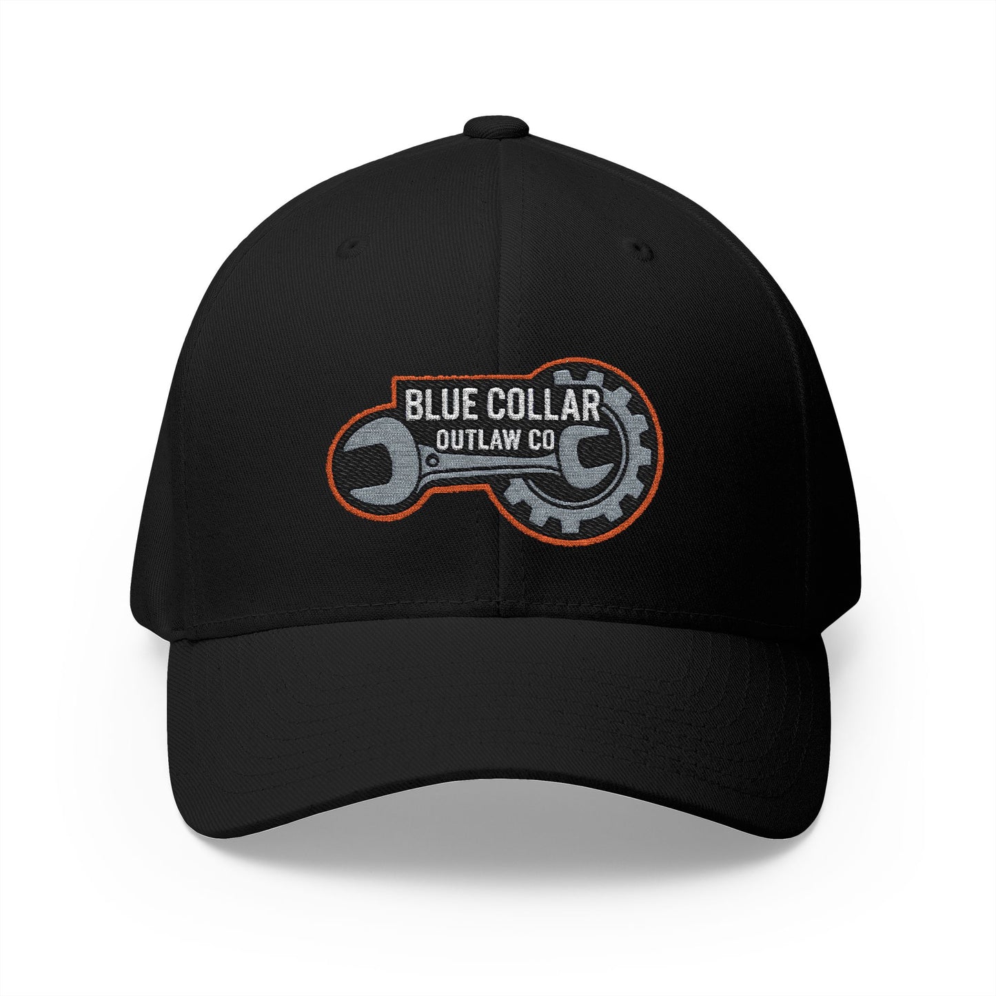 Blue Collar Outlaw | Embroidered Structured FlexFit Cap