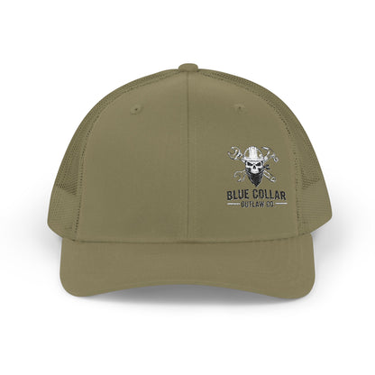 Blue Collar Outlaw | Blue Collar Skull Logo Snapback Cap