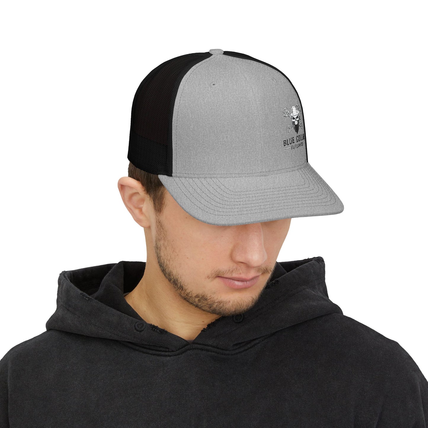 Blue Collar Outlaw | Blue Collar Skull Logo Snapback Cap