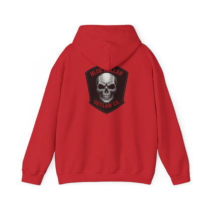 Blue Collar Outlaw | Skull Patch Hoodie