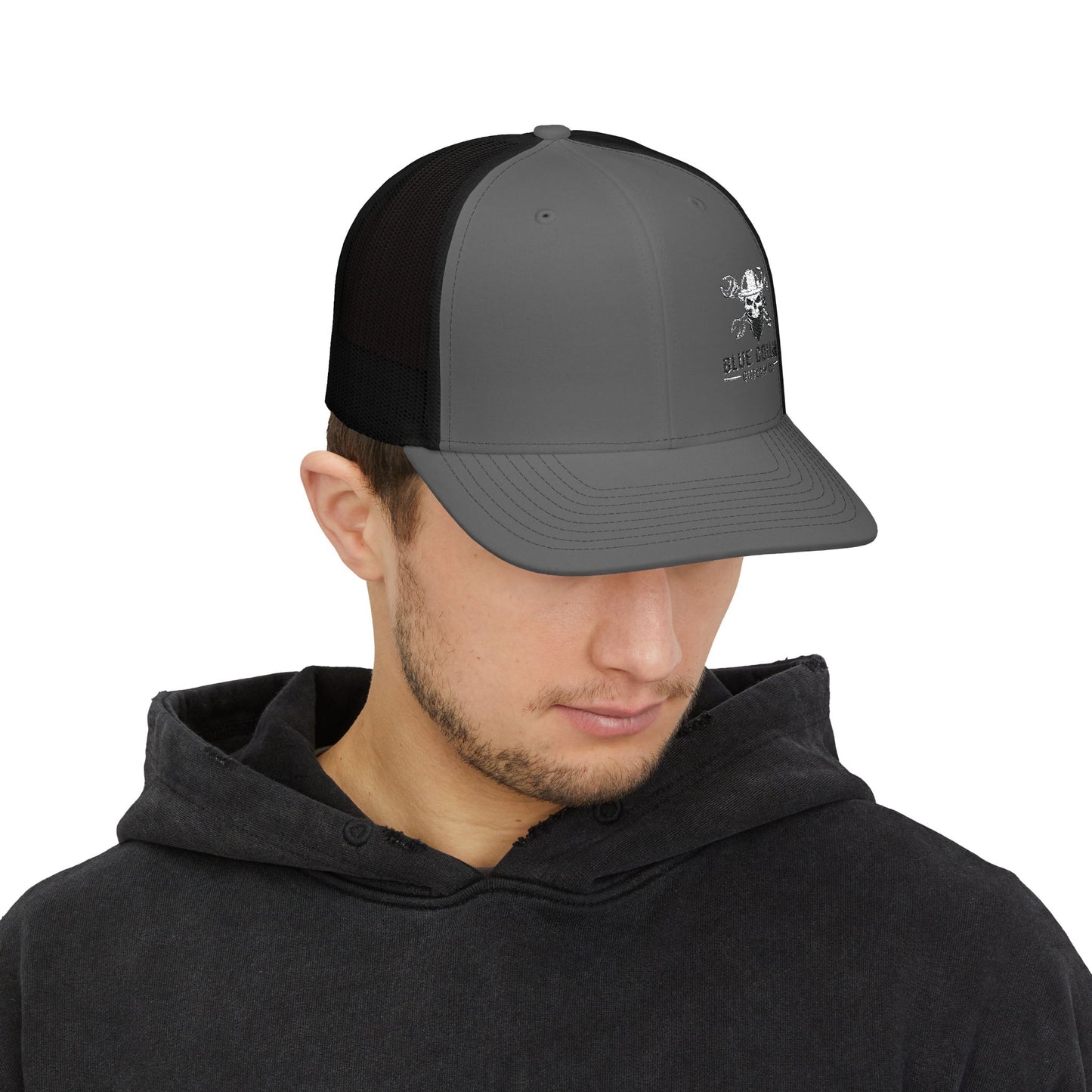 Blue Collar Outlaw | Blue Collar Skull Logo Snapback Cap