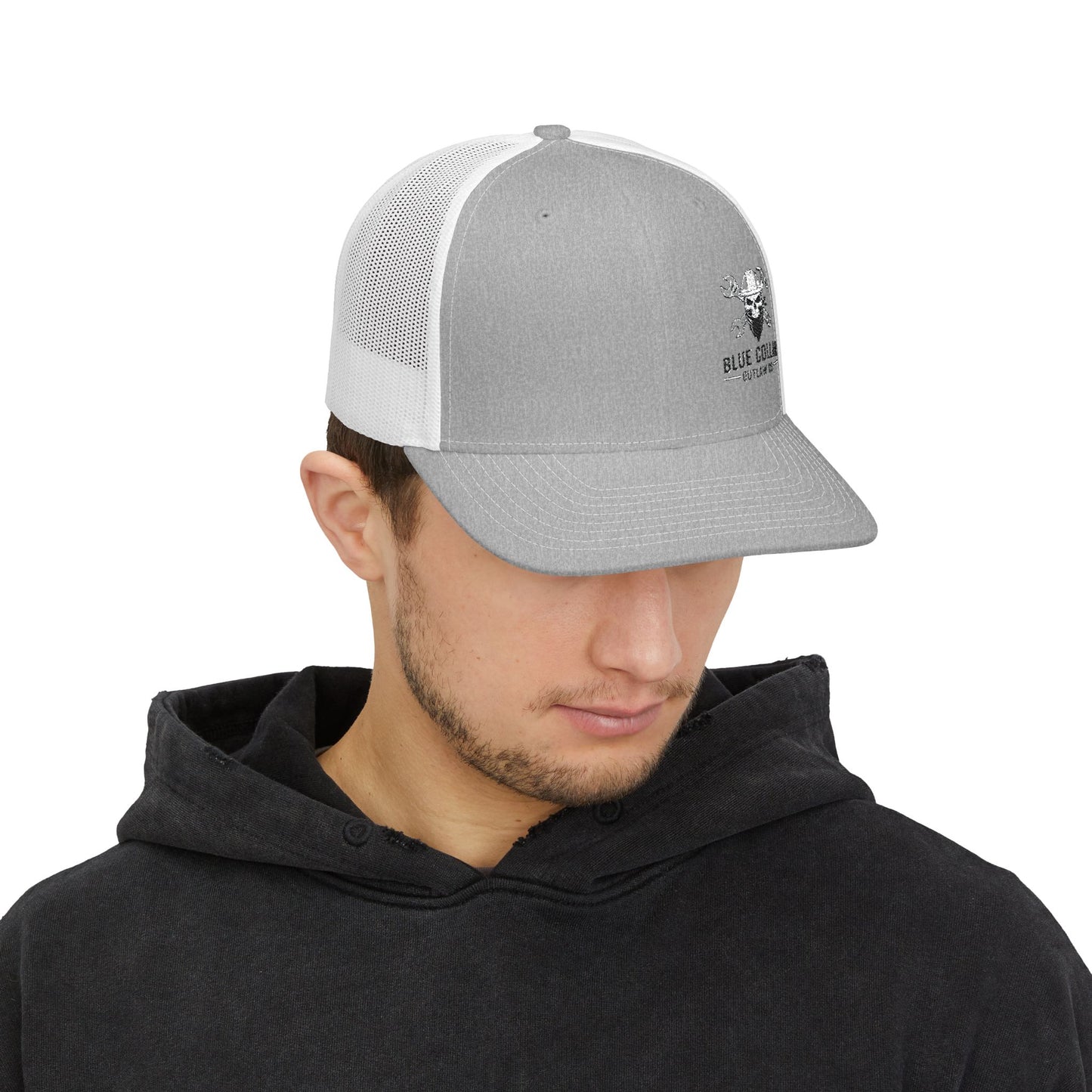 Blue Collar Outlaw | Blue Collar Skull Logo Snapback Cap