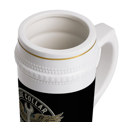 Blue Collar Outlaw | Vintage Emblem Beer Stein Mug