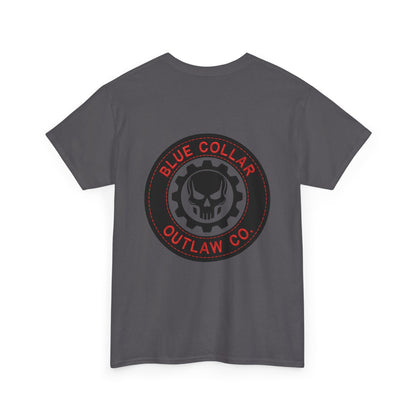 Blue Collar Outlaw | Skull and Gear T-Shirt