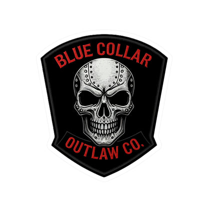Blue Collar Outlaw | Skull Sticker | Vinyl Kiss-Cut Sticker