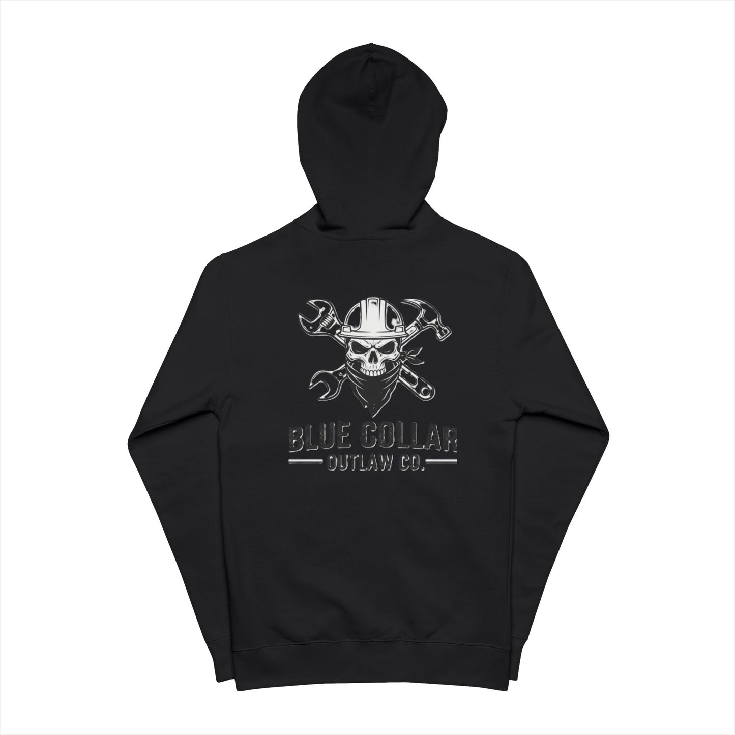 Blue Collar Outlaw | Skull and Hammers | Zip Up Hoodie
