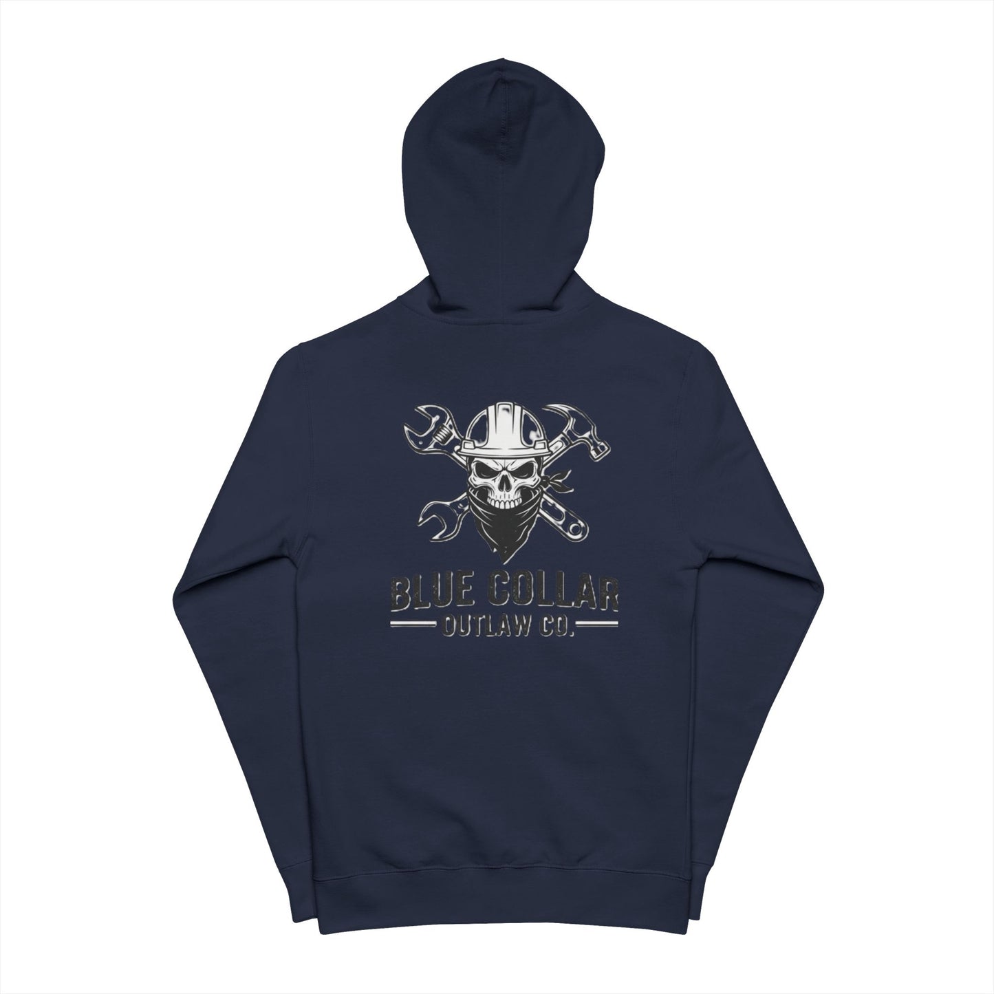 Blue Collar Outlaw | Skull and Hammers | Zip Up Hoodie