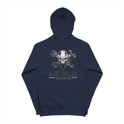 Blue Collar Outlaw | Skull and Hammers | Zip Up Hoodie
