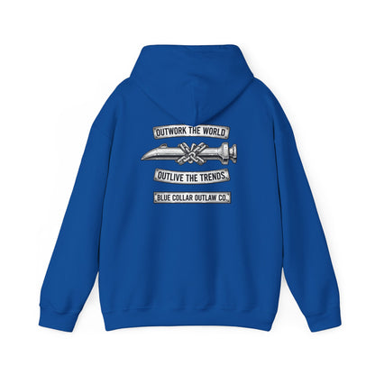 Blue Collar Outlaw | Outwork The World Hoodie