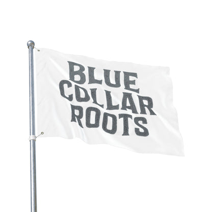 Blue Collar Outlaw | Blue Collar Roots Flag | Double-Sided Garden Flag
