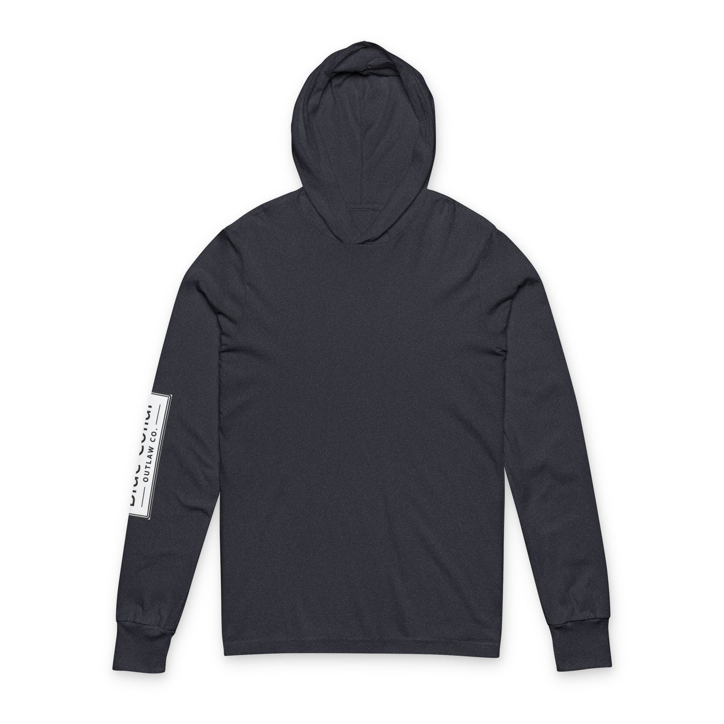 Blue Collar Outlaw | Skull Logo Long Sleeve Hooded Tee