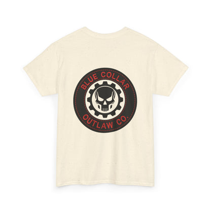 Blue Collar Outlaw | Skull and Gear T-Shirt