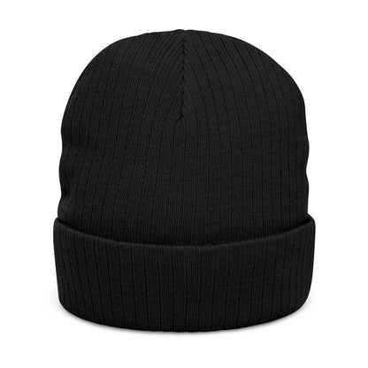 Blue Collar Outlaw | Blue Collar Patch Ribbed Knit Beanie