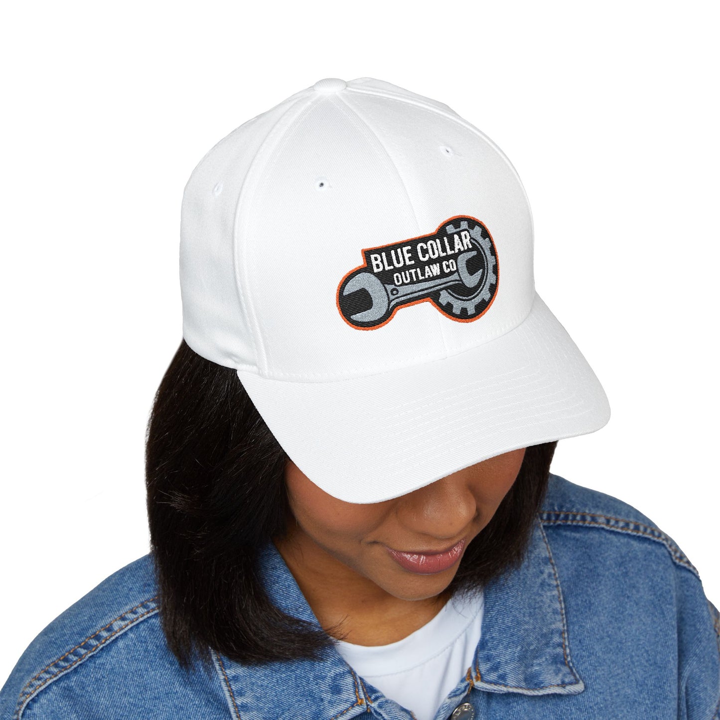Blue Collar Outlaw | Embroidered Structured FlexFit Cap