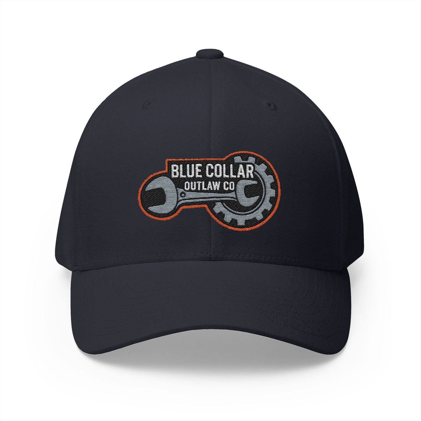Blue Collar Outlaw | Embroidered Structured FlexFit Cap