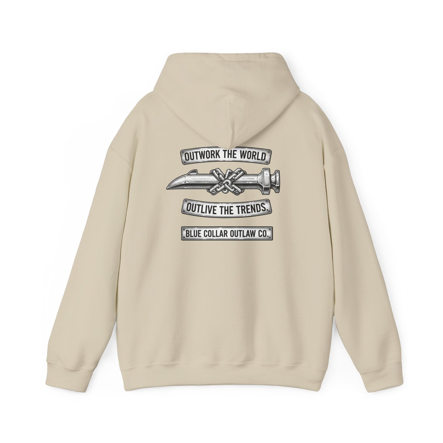 Blue Collar Outlaw | Outwork The World Hoodie
