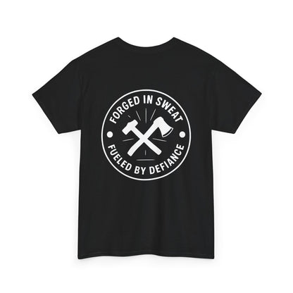 Blue Collar Outlaw | Forged in Sweat - Axe & Hammer T-Shirt