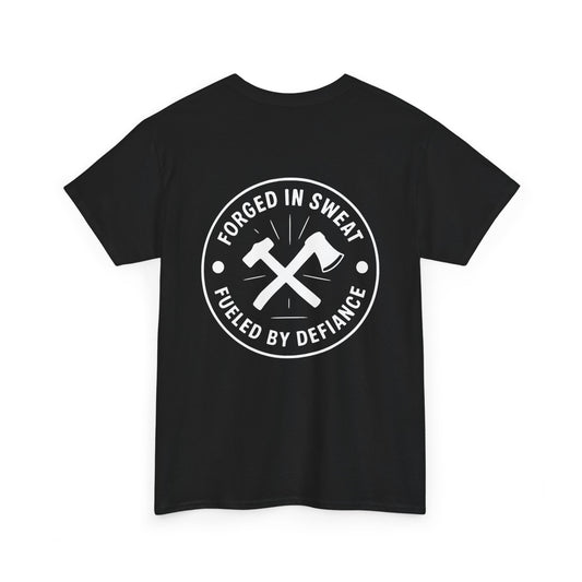Blue Collar Outlaw | Forged in Sweat - Axe & Hammer T-Shirt