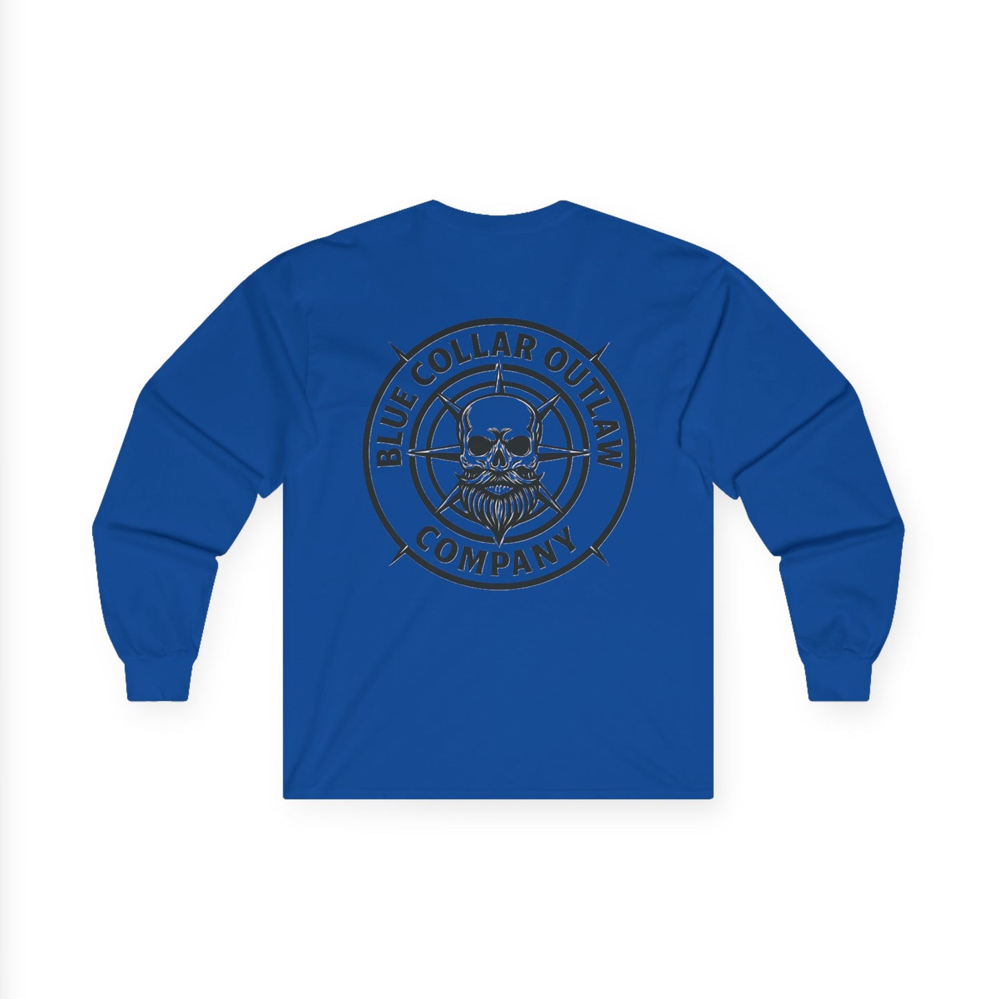 Blue Collar Outlaw | Skull & Compass Long Sleeve Tee