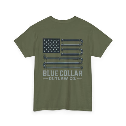 Blue Collar Outlaw | Stars and Pipes T-Shirt