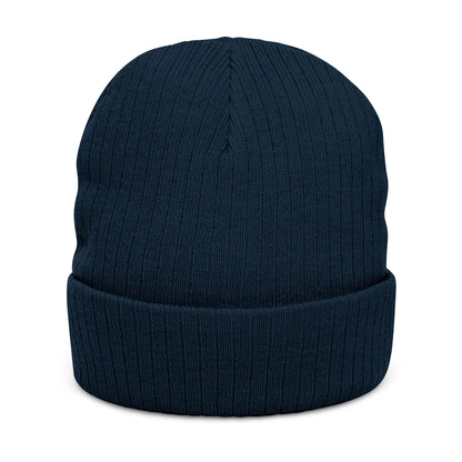 Blue Collar Outlaw | Blue Collar Patch Ribbed Knit Beanie
