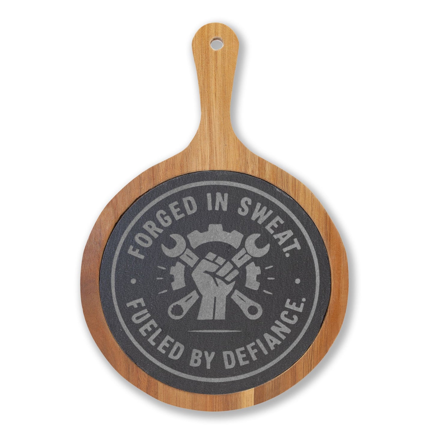 Blue Collar Outlaw | Forged in Sweat Fueled by Defiance Charcuterie Board